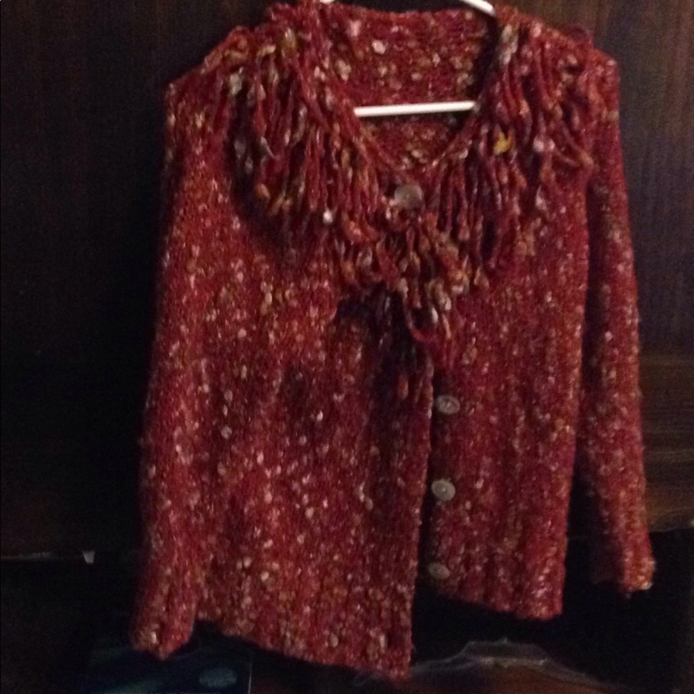 Ruby Rd  sweater rust color